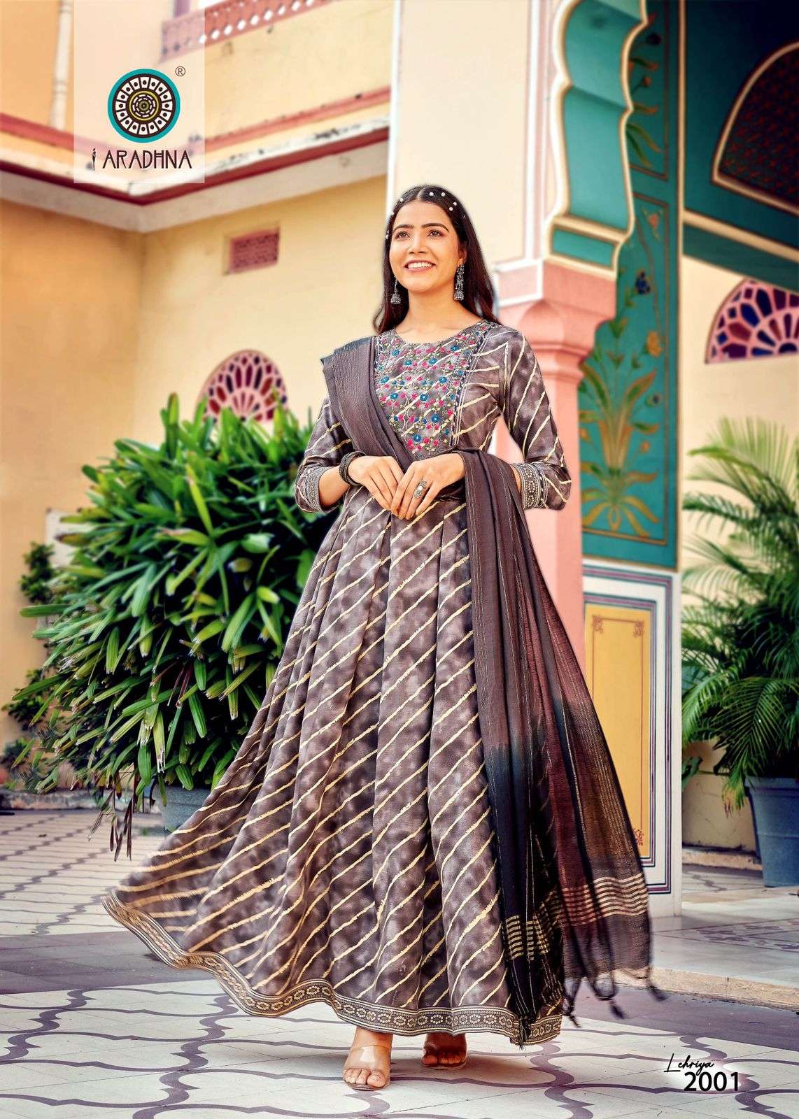 Banarasi sales anarkali kurtis